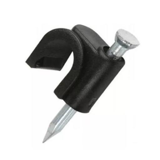 DOGO GRAMPA COAXIL  6MM NEGRA BOLSA X 100 U