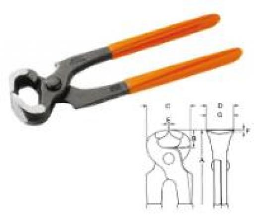 BAHCO TENAZA P/ALAMBRE ACERO 200MM 541D200A