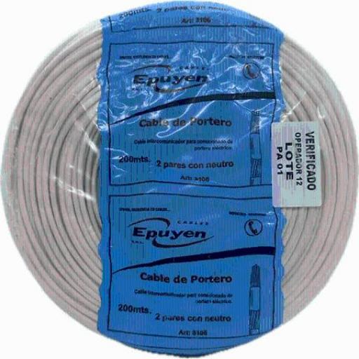 COND. EPUYEN PORTERO 2 PARES C/NEUTRO (X.MT)