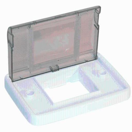 ESTANCO 2MOD BCO/TAPA TRANSPARENTE 14433