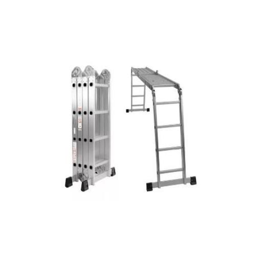 ALUMINUIM ESCALERA ALUMINIO ARTICULADA 4X4 CON PLATAFORMA