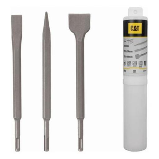 CAT JUEGO DE CINCELES ENC. SDS PLUS 3 PIEZAS DA03903