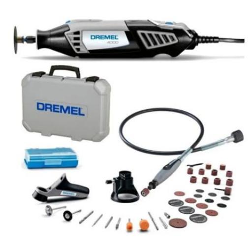 DREMEL 4000 KIT CON 36 ACCESORIOS P/ TORNO