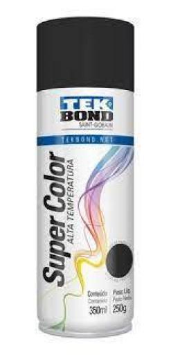 TEK BOND PINTURA AEROSOL ALTA TEMPERATURA NEGRO MATE 350ML.