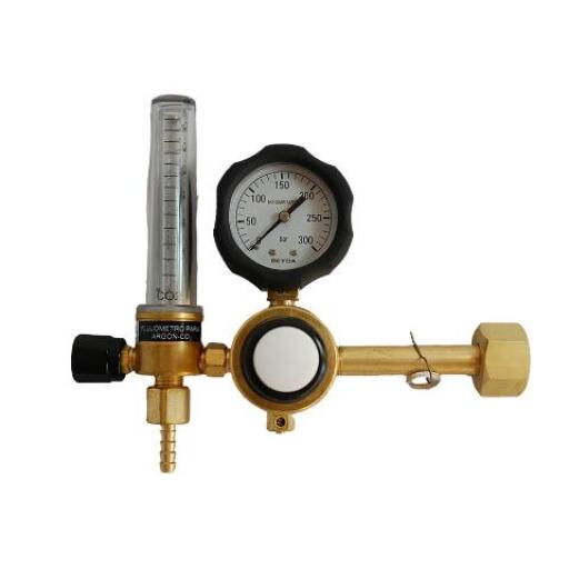 METAL PILAR REGULADOR CO2 INDUSTRIAL CON CAUDALIMETRO 0-28LTS/MIN.  MP40606