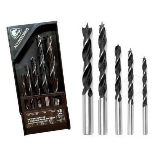 STAYER JUEGO DE MECHAS PARA MADERA LAMINADOS 5 PZS. SYR12760