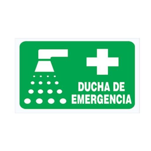 CARTEL ALTO IMPACTO (00710) 0.8 MM. 40X50 CM. DUCHA DE EMERGENCIA