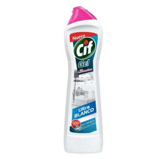 CIF LAVANDINA EN GEL ULTRA BLANCO 500 ML. 