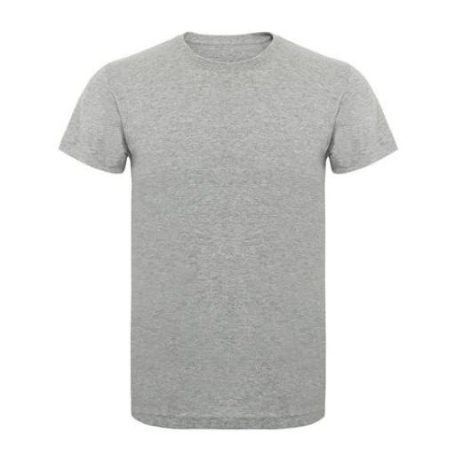 REMERA STD ALGODON GRIS MELANG MANGA CORTA CUELLO REDONDO TL