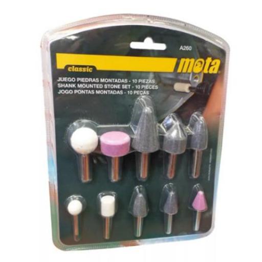 MOTA A250 PUNTAS MONTADAS BLISTER X 10U 1/8