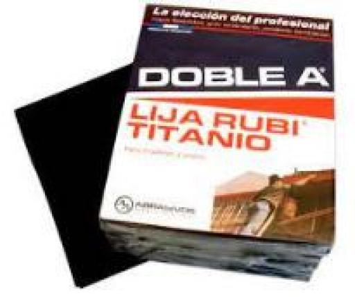 PAPEL LIJA RUBI P/EBAN. E/GRUESO GR.36/40