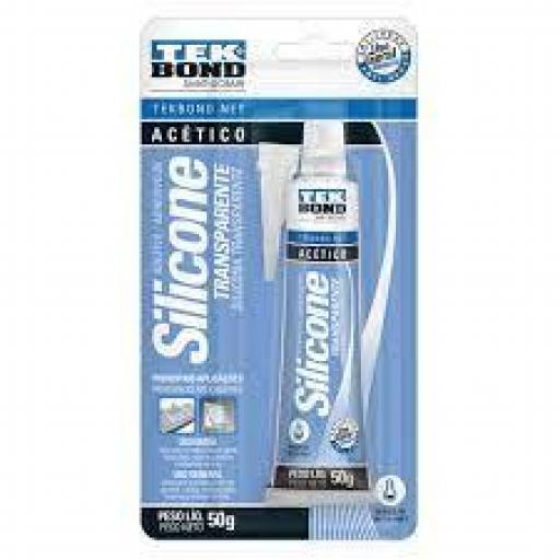TEK BOND SILICONA ACETICA 50GR TRANSPARENTE