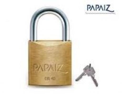 PAPAIZ CANDADO DE BRONCE CR-45 DOBLE TRABA