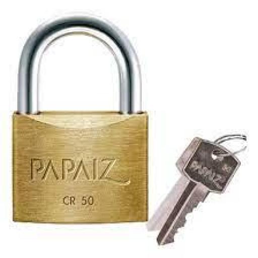 PAPAIZ CANDADO DE BRONCE CR-50 DOBLE TRABA
