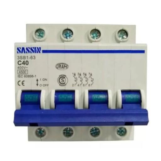 SASSIN INTERRUPTOR TERMICO TETRAPOLAR 32A