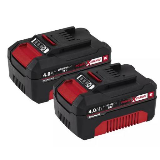 EINHELL TWIN PACK  2 BATERIAS DE 18V 4.0 AH 4511489  21040/01