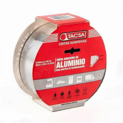 TACSA CINTA DE ALUMINIO 48MM. X 25MTS.