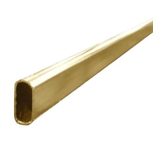 CAÑO PLACARD OVAL 5/8 CINCADO AMARILLO (PRECIO X MTS.)