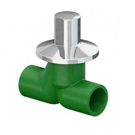 TIGRE LLAVE DE PASO PLENO CABEZAL PLASTICO 25MM.