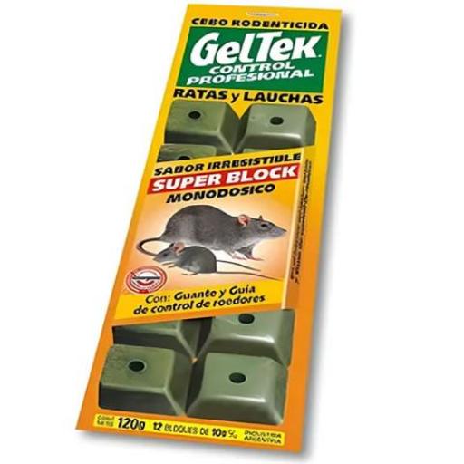 GELTEK RATICIDA BLOQUE X120GR