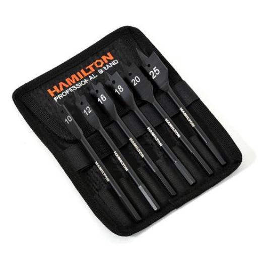 HAMILTON SET DE MECHAS PARA MADERA 6 PIEZAS 10.12.16.18.20.25MM.