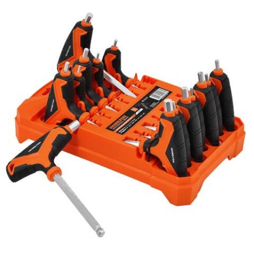 HAMILTON JUEGO DE LLAVES HEXAGONALES TIPO T 14 PZAS. LH14T