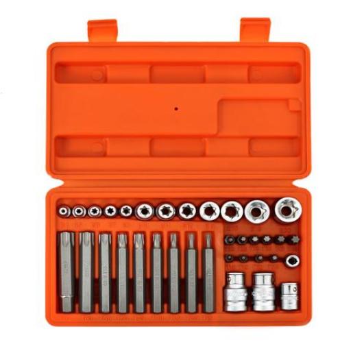 HAMILTON JUEGO DE PUNTAS TORX 35 PZAS. ENC. 1/2-1/4-3/8