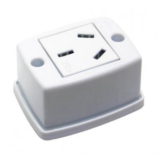 MIG LLAVE EXTERIOR MARFIL 1 TOMA C/N 20A