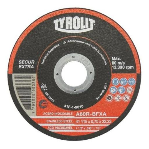 TYROLIT DISCO 115X0.75 INOX