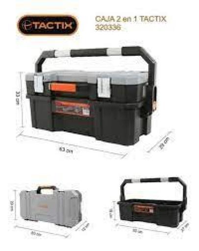 TACTIX TX320336 CAJA DE HERRAMIENTA 2EN1 M/ALU 24