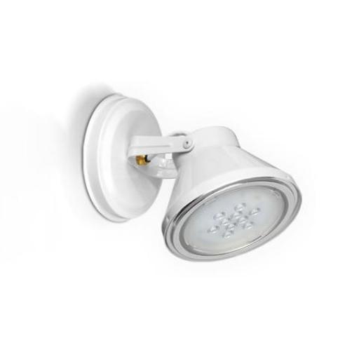 SAN JUSTO SPOT EXTERIOR P/ LAMPARA BLANCO AR-111 BASE FIJA