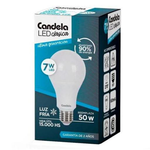 CANDELA LAMPARA LED 7W DIA (6516 B/50)