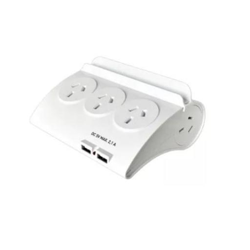 TBCIN ZAPATILLA 5 TOMAS + 2 USB CABLE 1.5MTS.