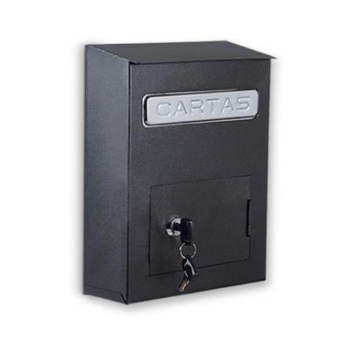 SAN JUSTO BUZON P/ PUERTA CON CERRADURA ADELANTE NEGRO