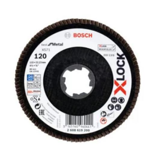 BOSCH X-LOCK DISCO FLAP GRANO 120 X 571 115 MM
