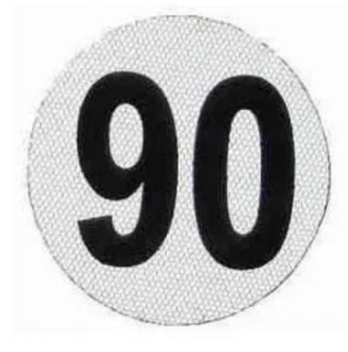 3M CIRCULO REFLECTIVO VELOCIDAD MAX. 90KM