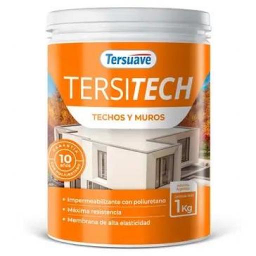 TERSUAVE TERSITECH IMPERMEABILIZANTE BLANCO TECHOS Y MUROS 1KG.
