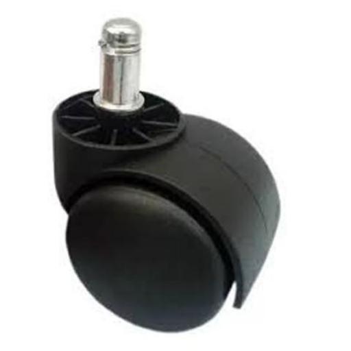 RUEDA DOBLE NYL NEGRA 48MM LISO 11