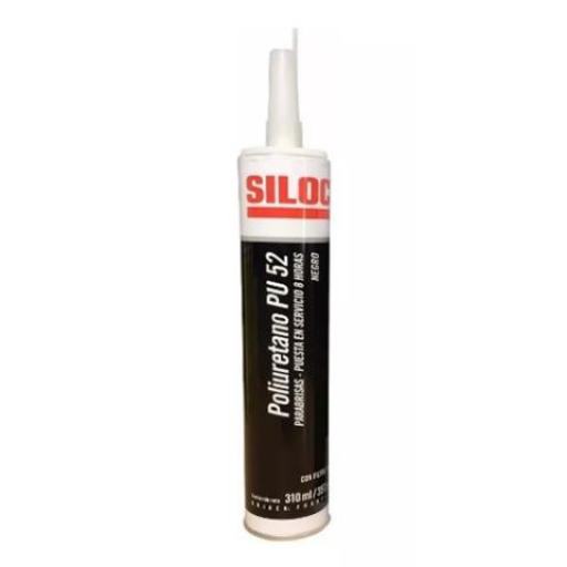 SILOC 400071 POLIURETANO PU 52 PARABRISAS CON FILTRO UV (NEGRO) 310ML.