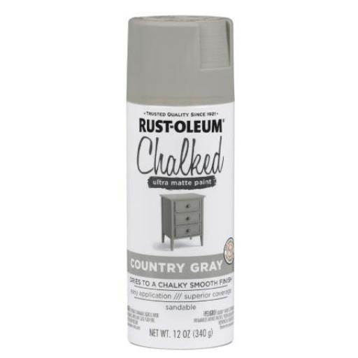 RUST OLEUM GRIS CAMPESTRE CHALKED P/ MUEBLES 340GR.
