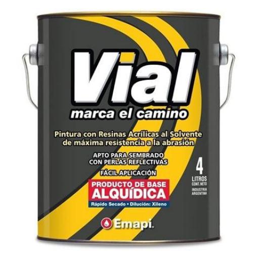 EMAPI PINTURA VIAL ALQUIDICO BLANCO 4 LT.