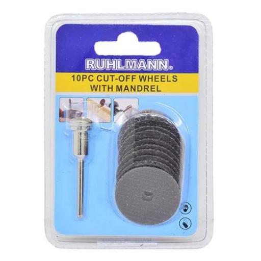 RUHLMANN DISCOS ACCESORIOS P/ DREMEL 10 UNIDADES