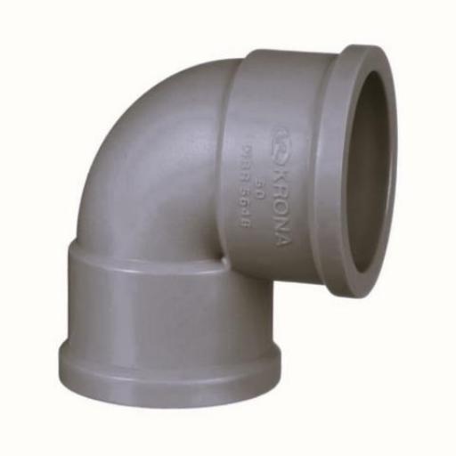 KRONA CODO 90 DE 20 MM SD GRIS SOLDABLE