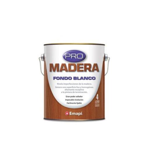 EMAPI PRO MADERA FONDO BLANCO MATE 1 LTS.