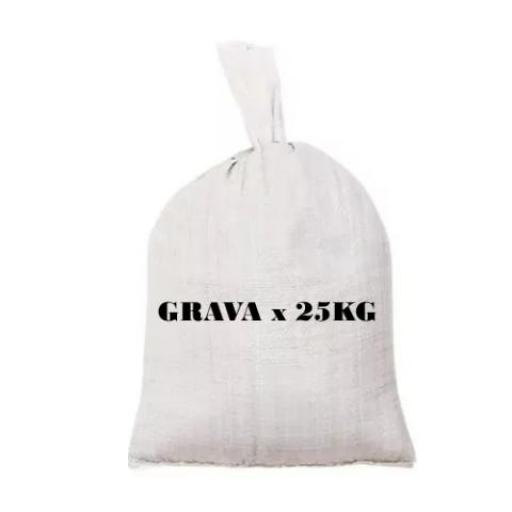 GRAVA FILTRANTE BOLSA X 25KG. GRAD. 2-3MM.