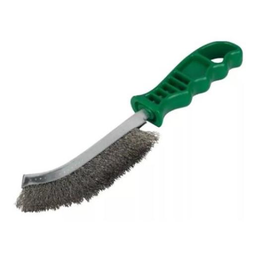 FPL CEPILLO MANGO VERDE AC. INOXIDABLE