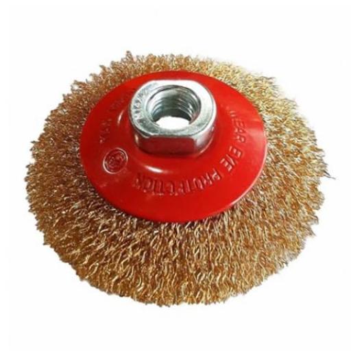 FPL CEPILLO CONICO RIZADO 96 MM. TUERCA ML4 INOX. 0.30 MM