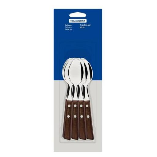 TRAMONTINA CUCHARA TE CABO MADERA  22207/900 (SE VENDE X 12) (PRECIO X UNIDAD)