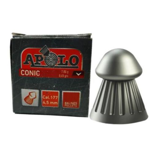 APOLO BALINES AIRE COMPRIMIDO 4.5MM CONICA (100U)