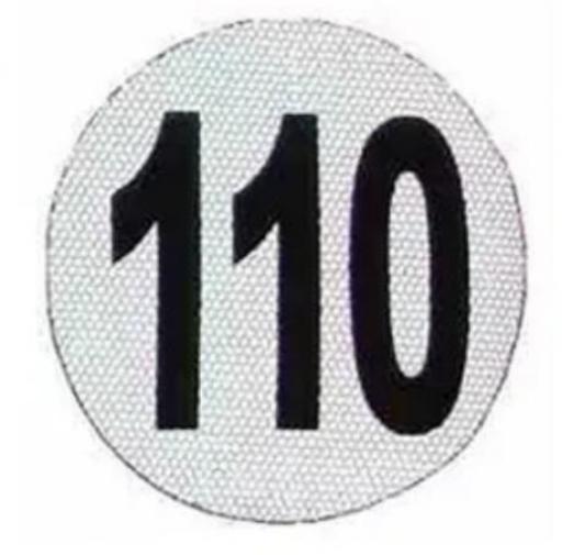 3M CIRCULO REFLECTIVO VELOCIDAD MAX. 110KM